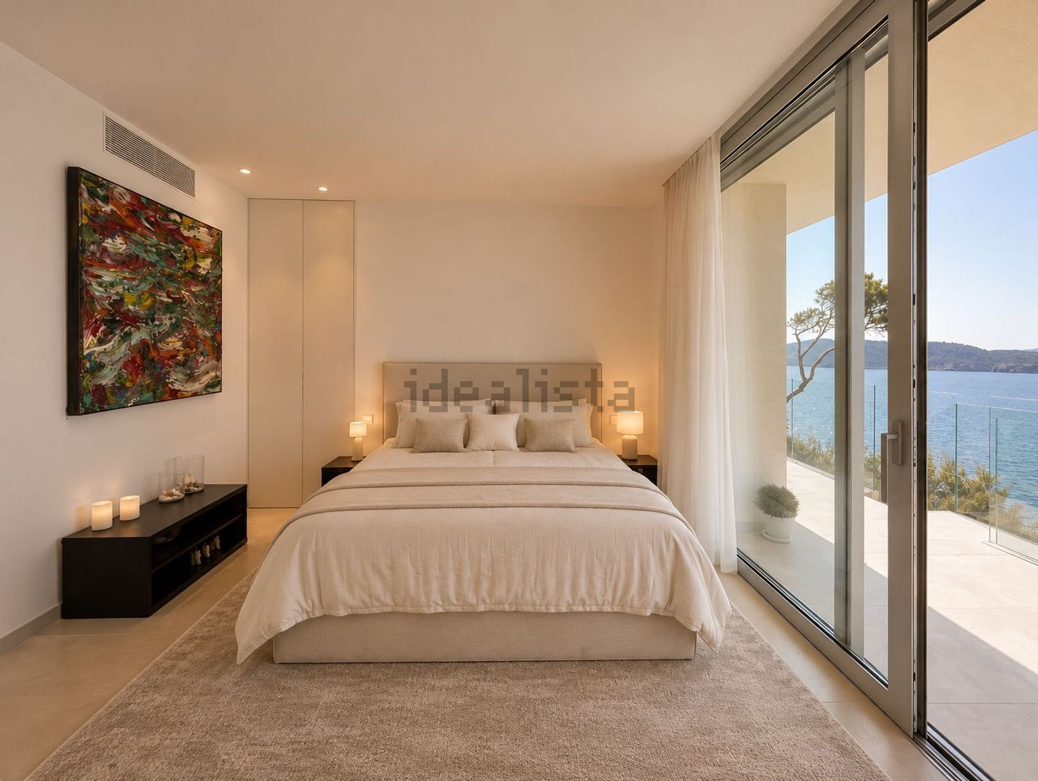 Chalet con acceso directo a playa en Calvià — Dormitorio