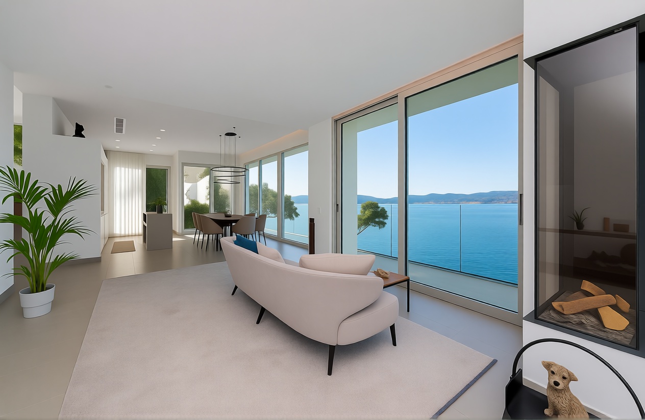 Chalet con acceso directo a playa en Calvià — Salón
