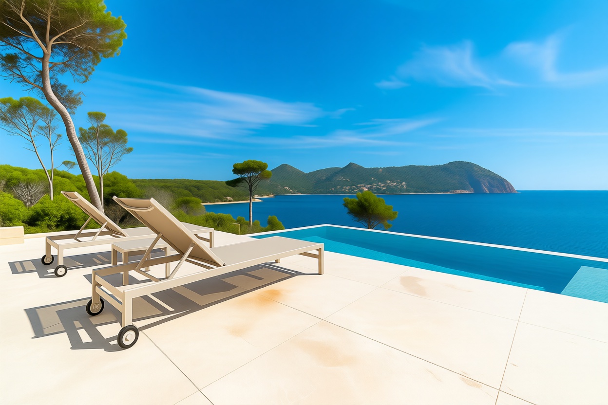 Chalet with direct beach access in Capdepera — Pool