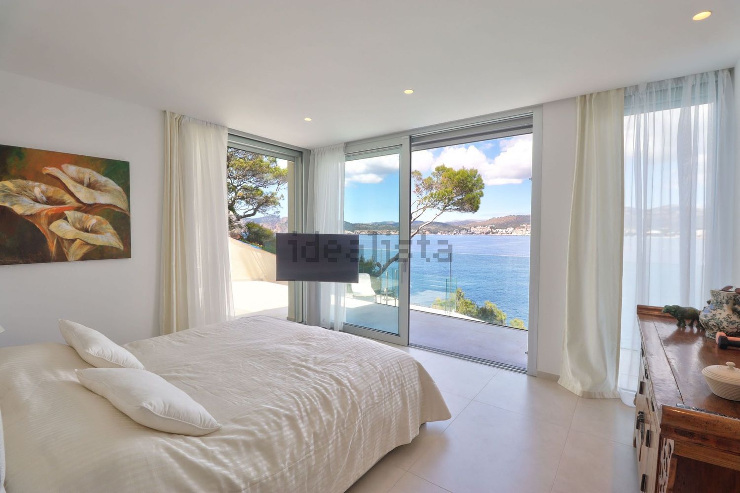 Chalet mit direkter Strandzugang in Calvià — Schlafzimmer