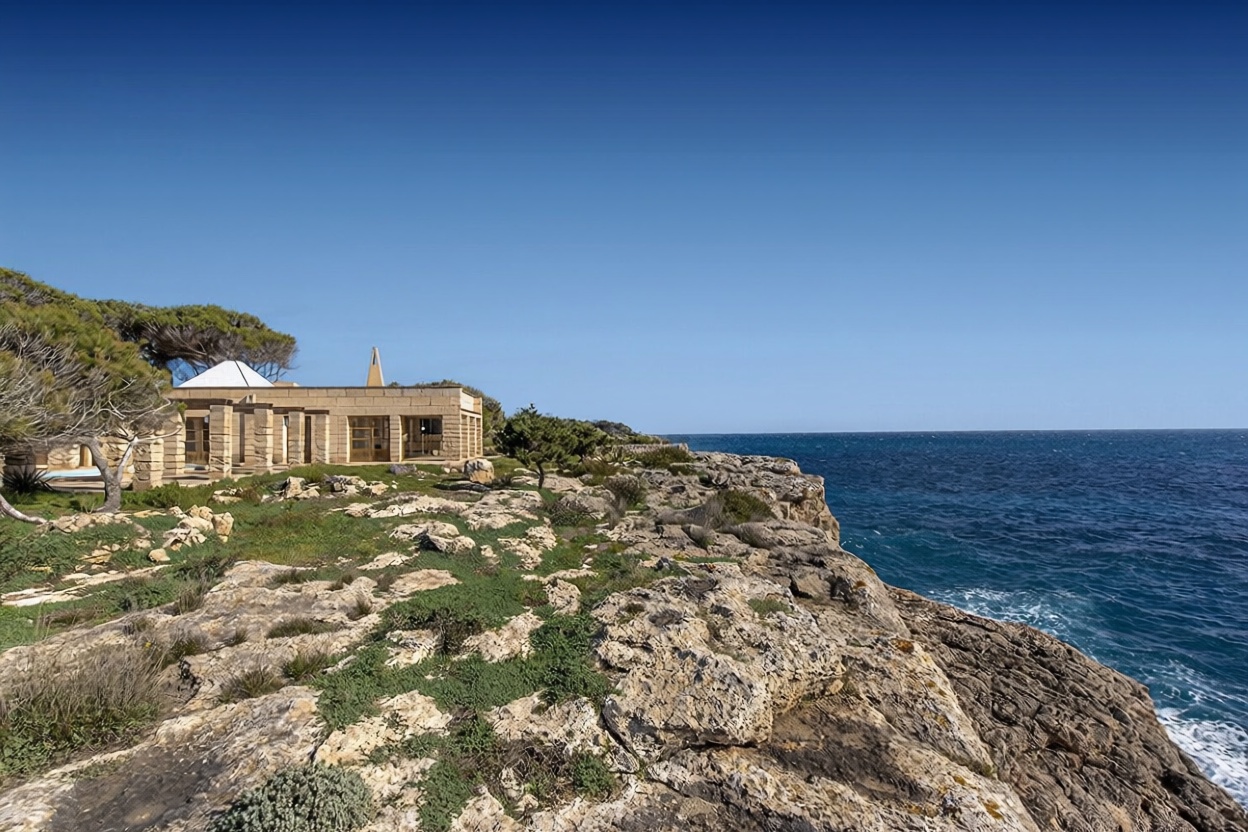 Chalet with direct beach access in Santanyí — Sea view