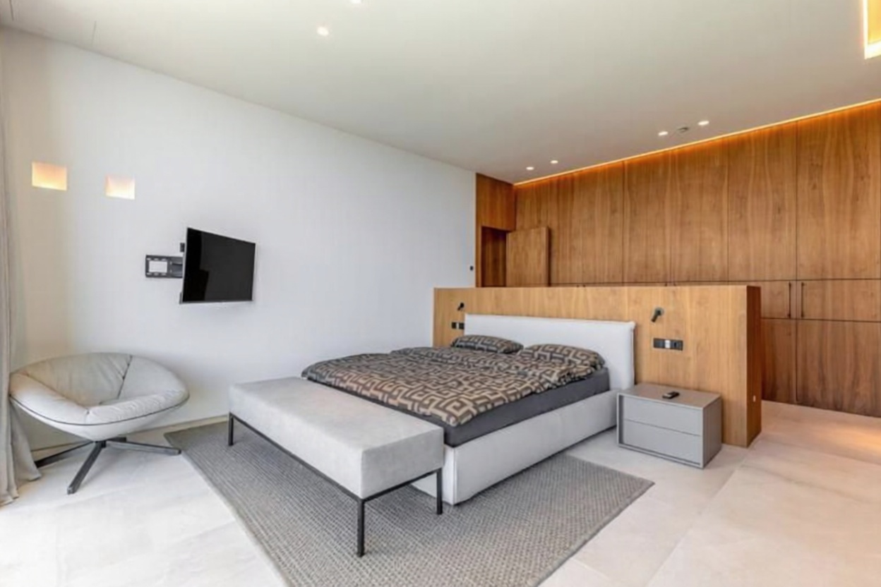 Chalet mit direkter Strandzugang in Llucmajor — Schlafzimmer