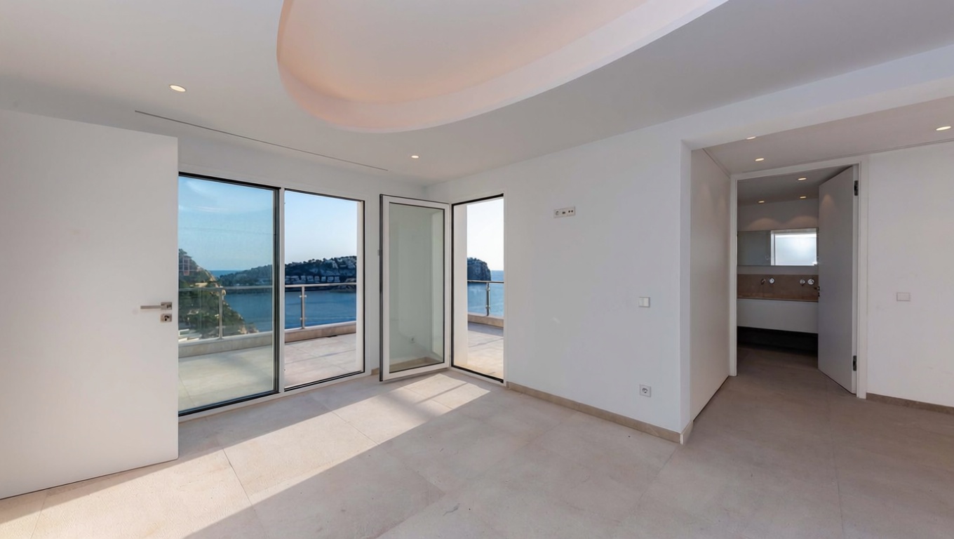 Chalet con acceso directo a playa en Andratx — Dormitorio