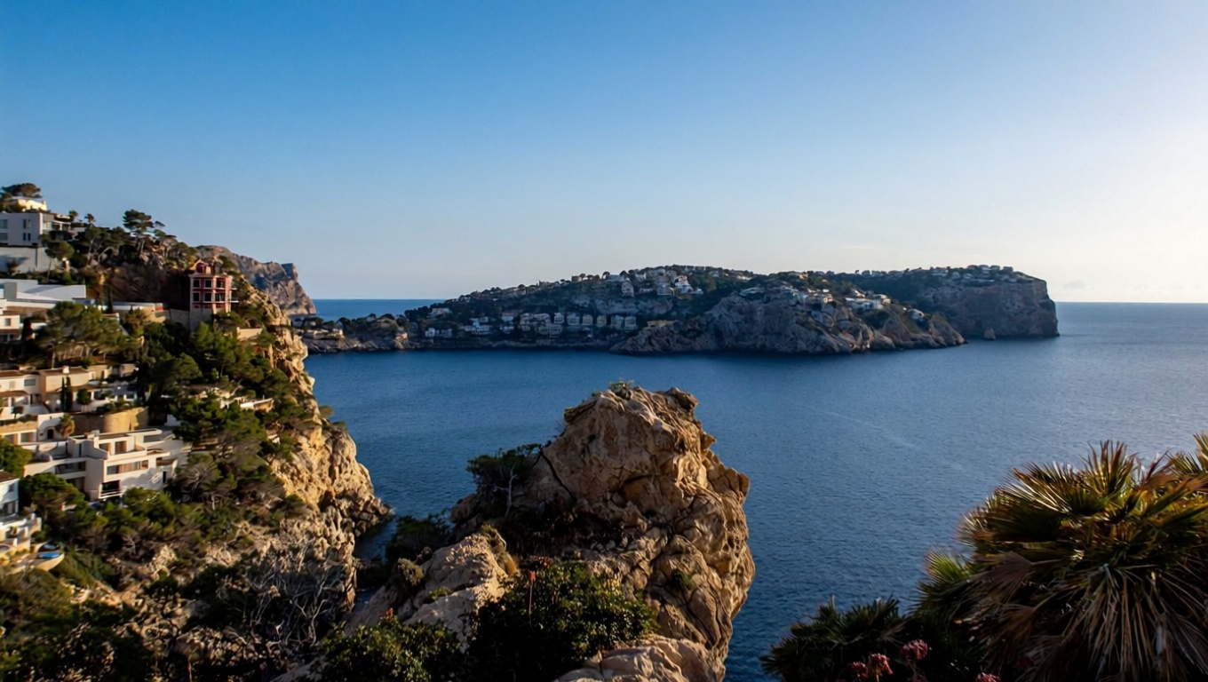 Chalet con acceso directo a playa en Andratx — Vista mar