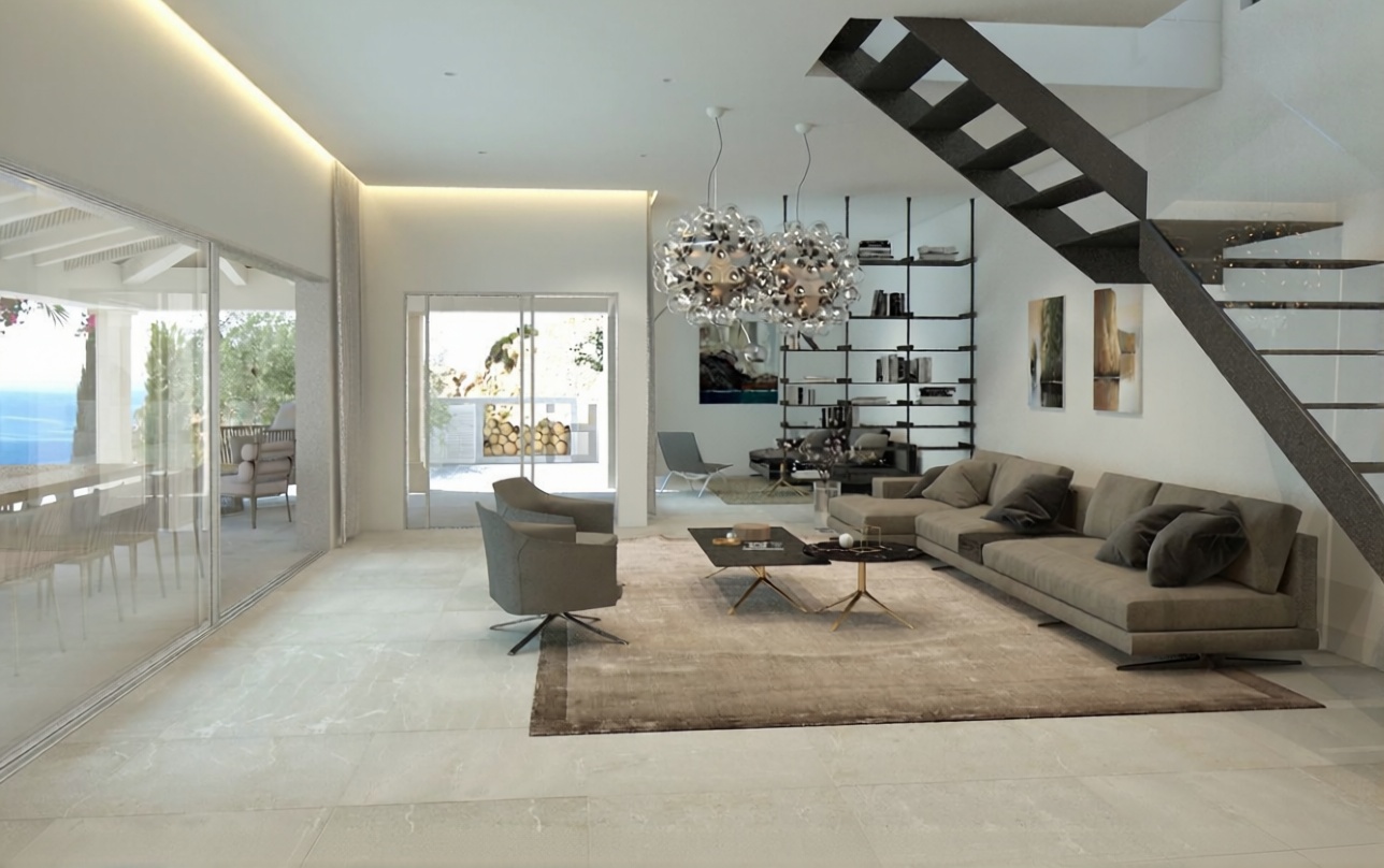 Chalet con acceso directo a playa en Andratx — Salón