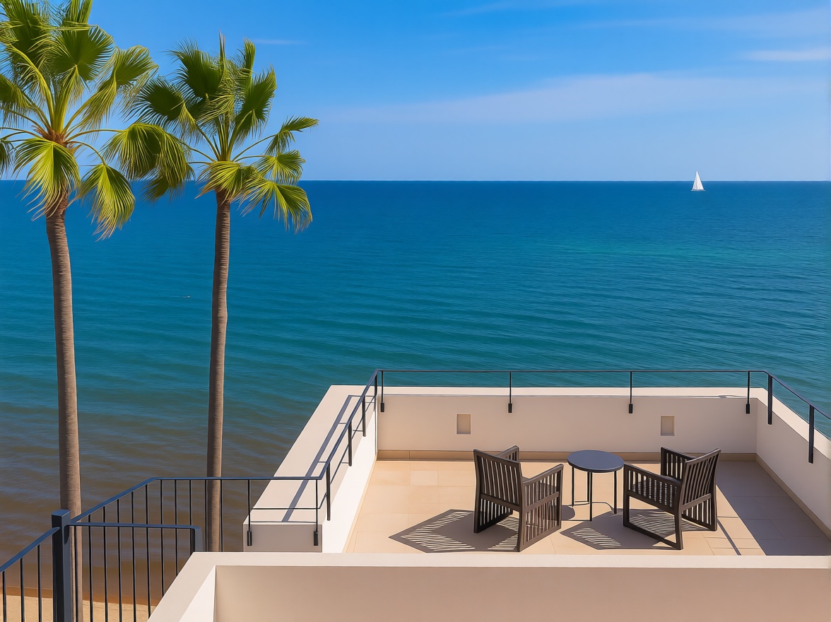 Chalet with direct beach access in Mallorca, Balears (Illes) — Sea view