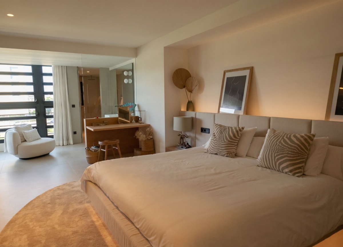 Beachfront flat in Palma de Mallorca — Bedroom