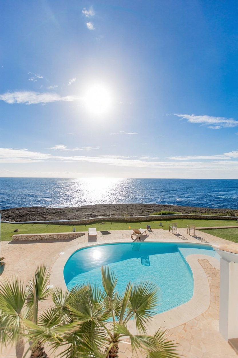 Chalet with direct beach access in Santanyí — Living room