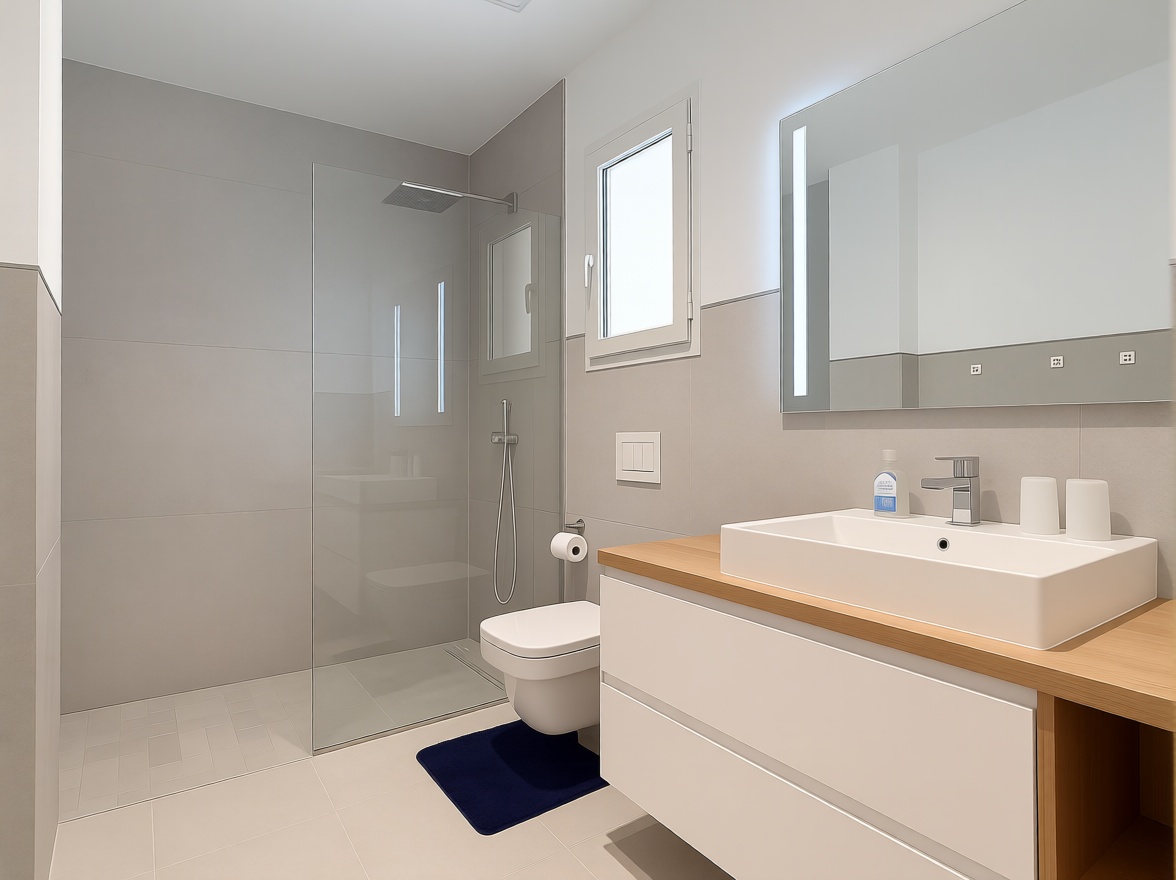Chalet with direct beach access in Capdepera — Bathroom