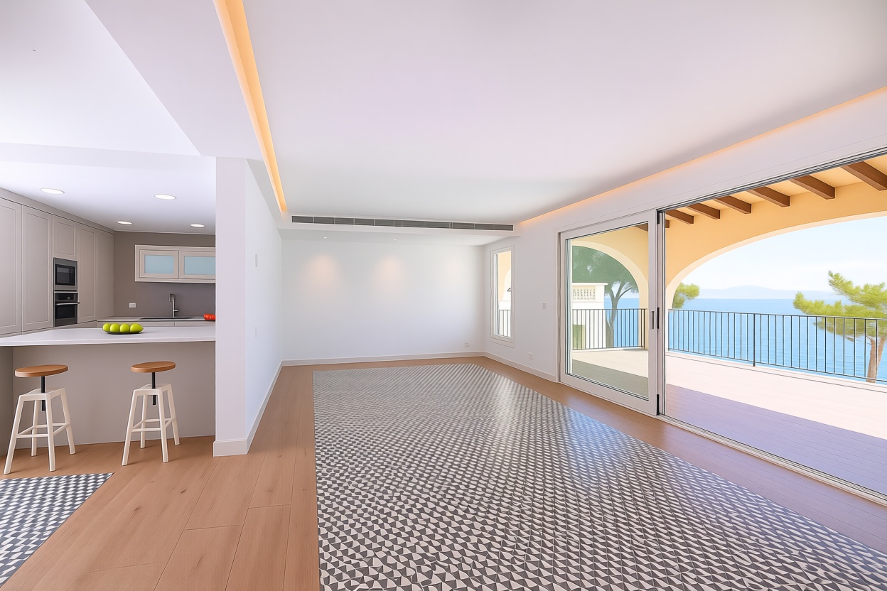 Chalet com acesso direto à praia em Alcúdia — Sala