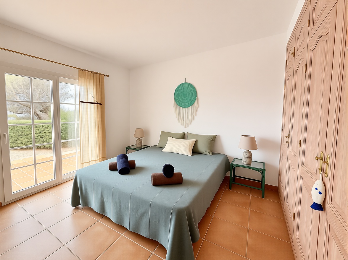 Chalet mit direkter Strandzugang in Llucmajor — Schlafzimmer