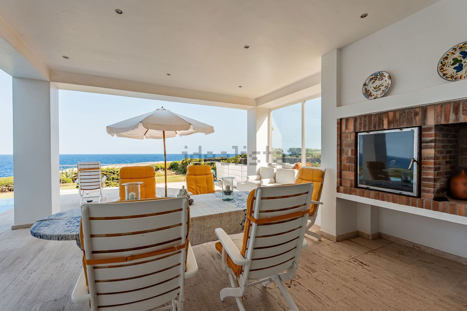Chalet with direct beach access in Santanyí — Sea terrace