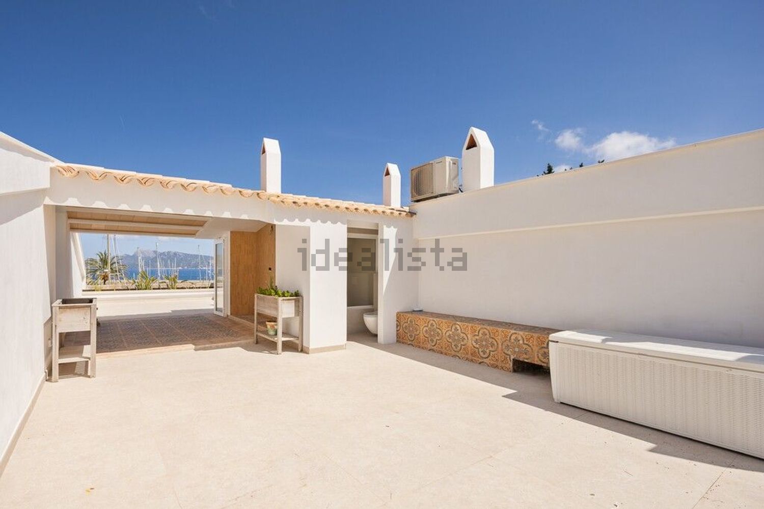 Chalet con acceso directo a playa en Alcúdia — Terraza mar