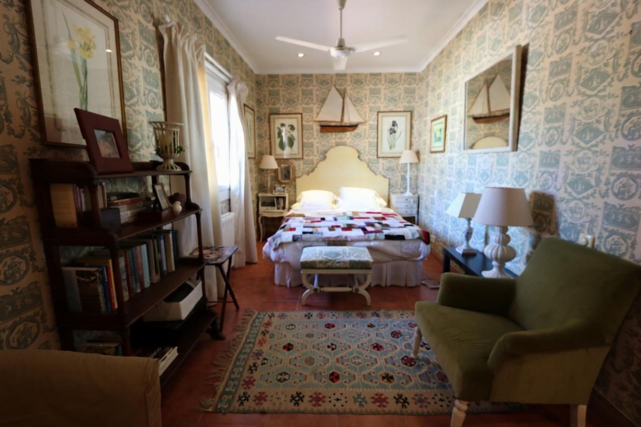 Chalet with direct beach access in Pollença — Bedroom