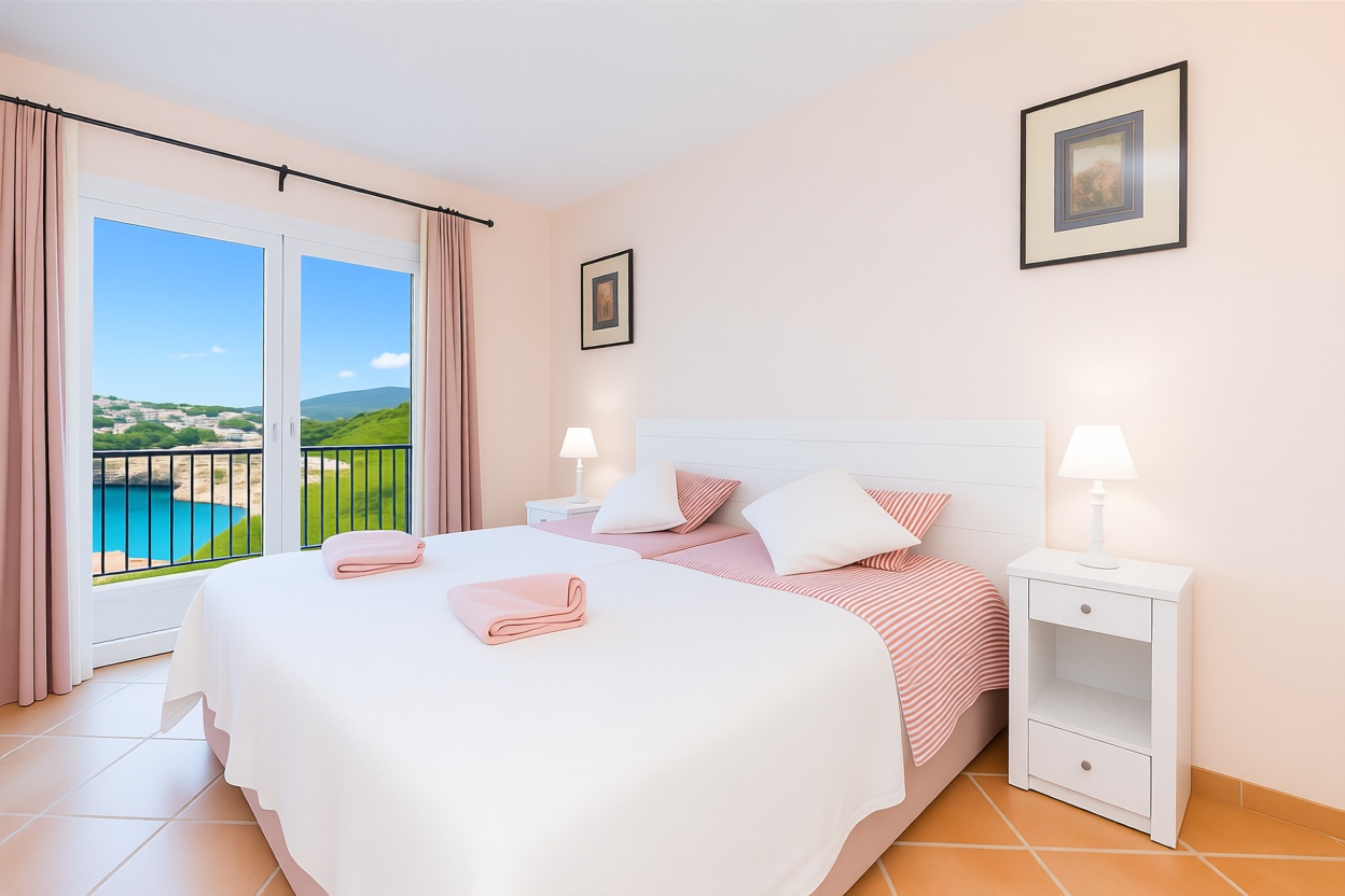 Chalet with direct beach access in Manacor — Bedroom