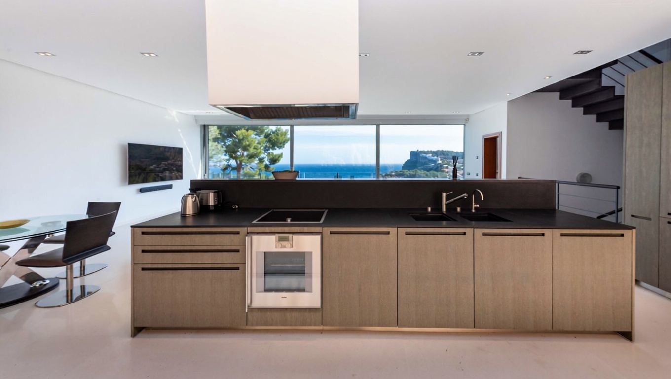 Chalet with direct beach access in Mallorca, Balears (Illes) — Kitchen