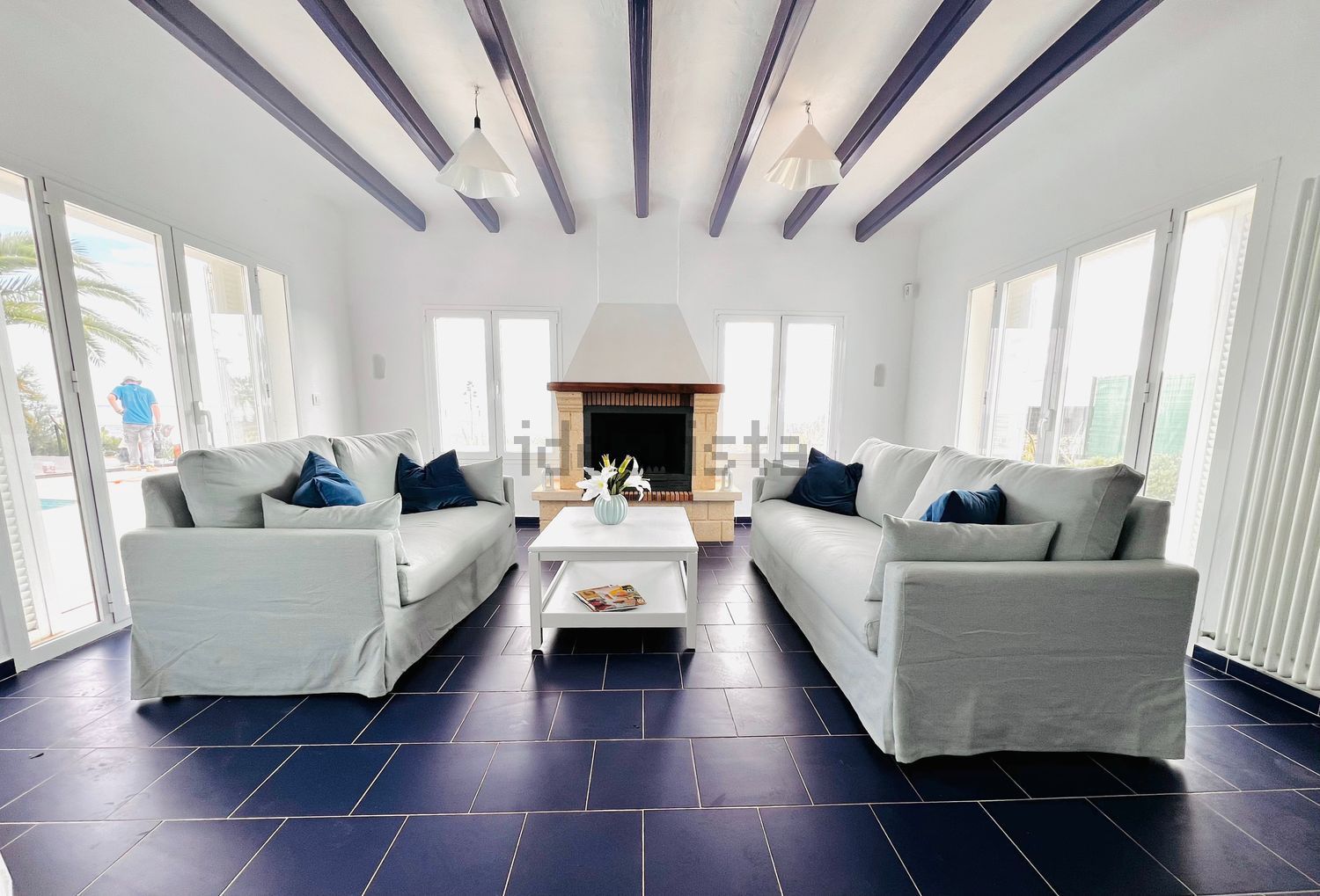 Chalet with direct beach access in Santanyí — Living room