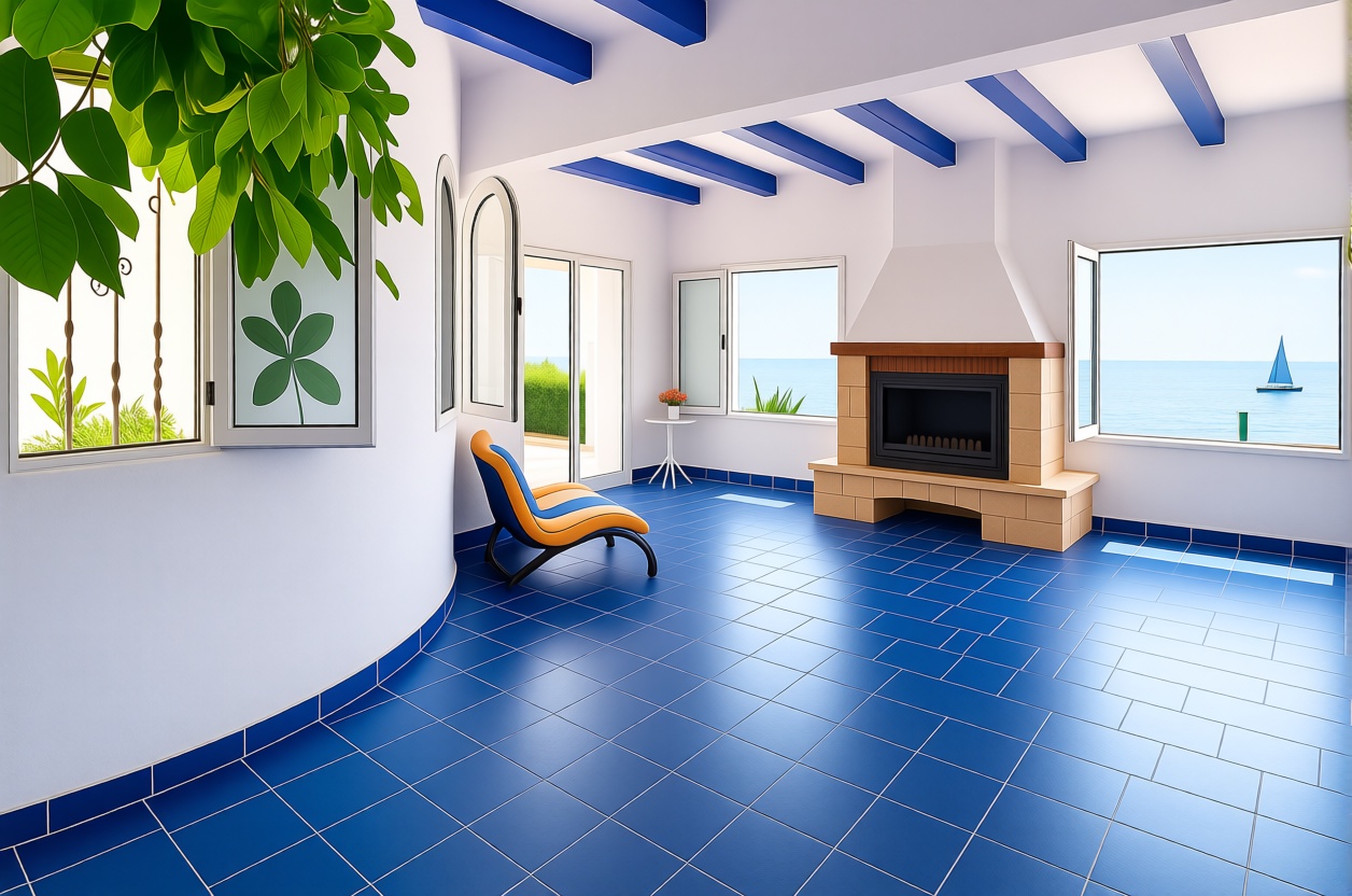 Chalet with direct beach access in Santanyí — Living room