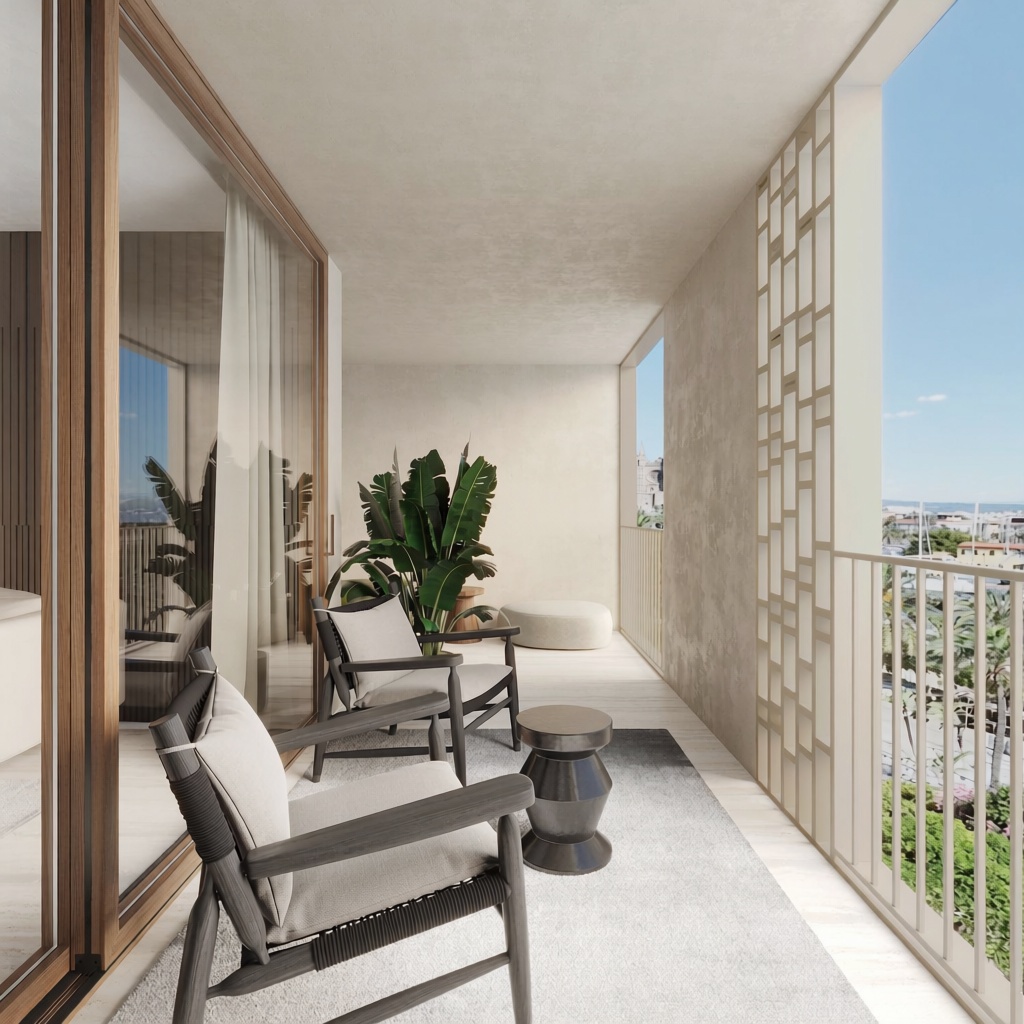 Duplex em primeira linha de praia em Palma de Mallorca — Casa banho