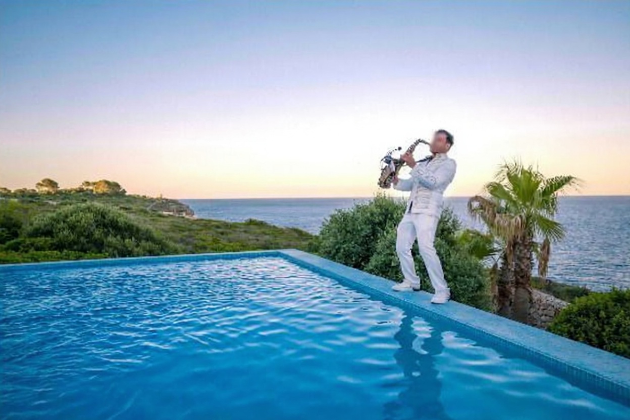 Chalet mit direkter Strandzugang in Manacor — Meerblick