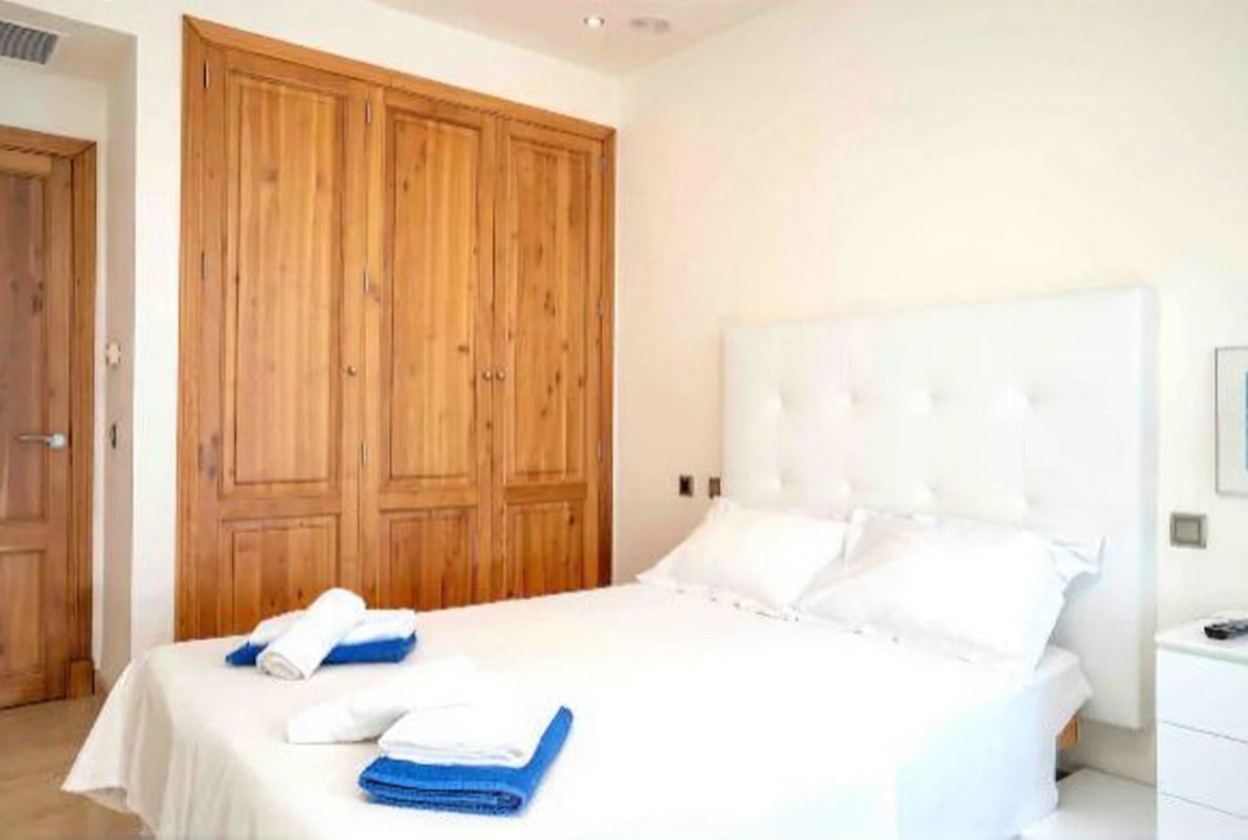 Chalet mit direkter Strandzugang in Manacor — Schlafzimmer