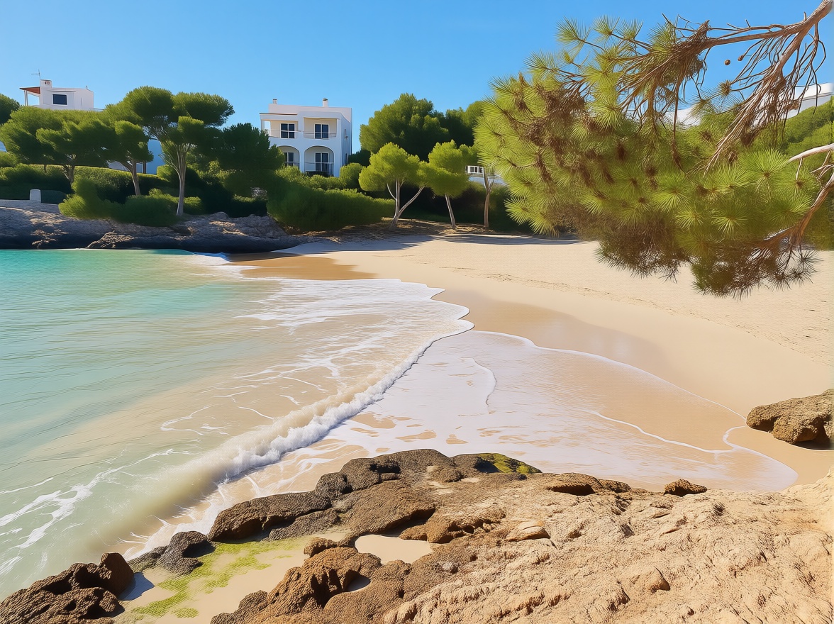 Chalet avec accès direct à la plage à Santanyí — Vue mer