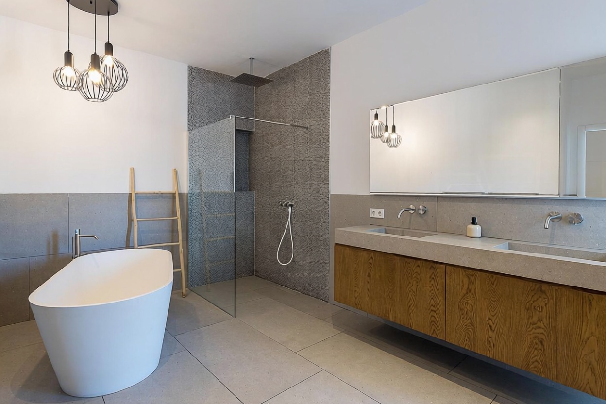 Chalet with direct beach access in Felanitx — Bathroom
