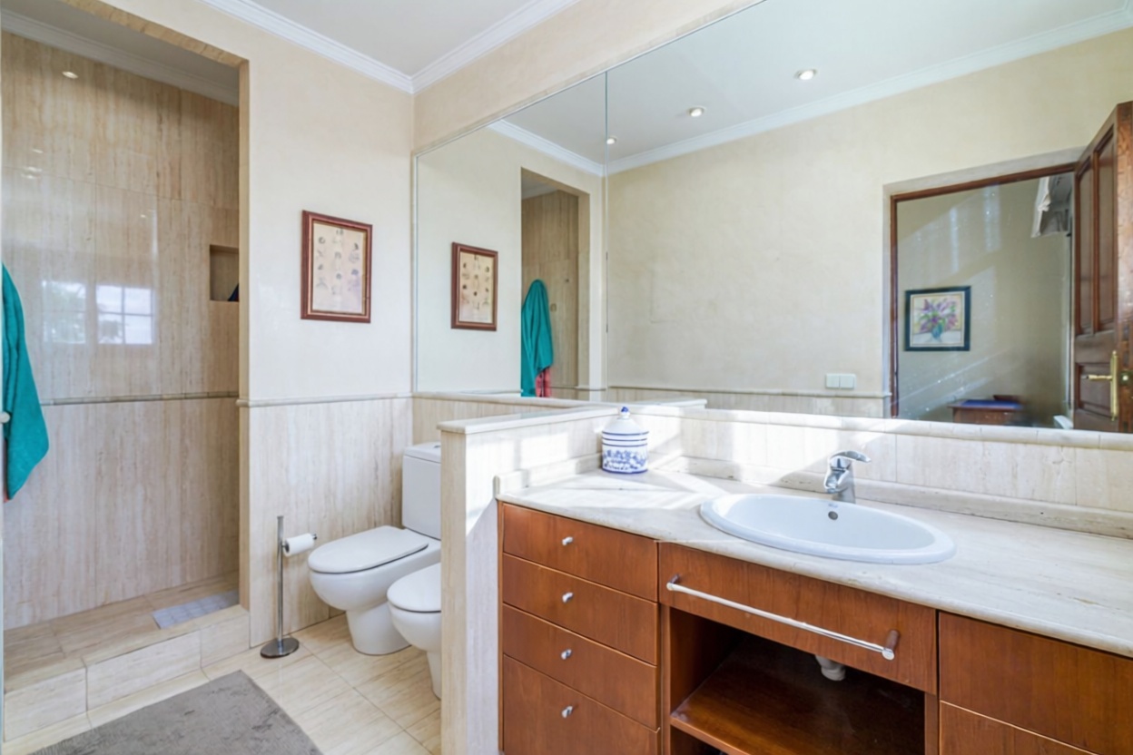 Chalet with direct beach access in Palma de Mallorca — Bathroom