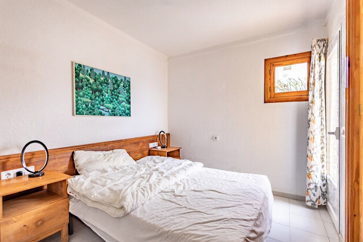 Chalet mit direkter Strandzugang in Llucmajor — Schlafzimmer