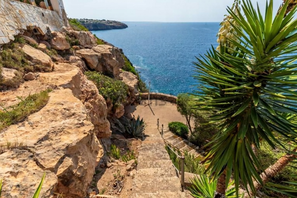 Chalet con acceso directo a playa en Llucmajor — Vista mar