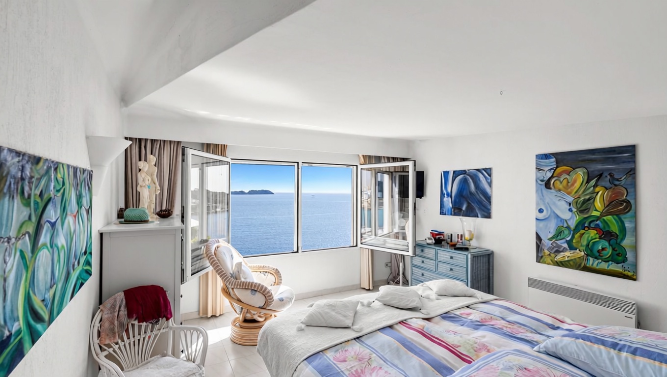 Chalet mit direkter Strandzugang in Calvià — Schlafzimmer
