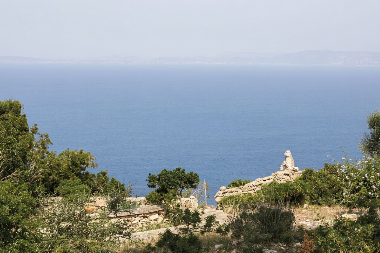 Chalet mit direkter Strandzugang in Llucmajor — Meerblick