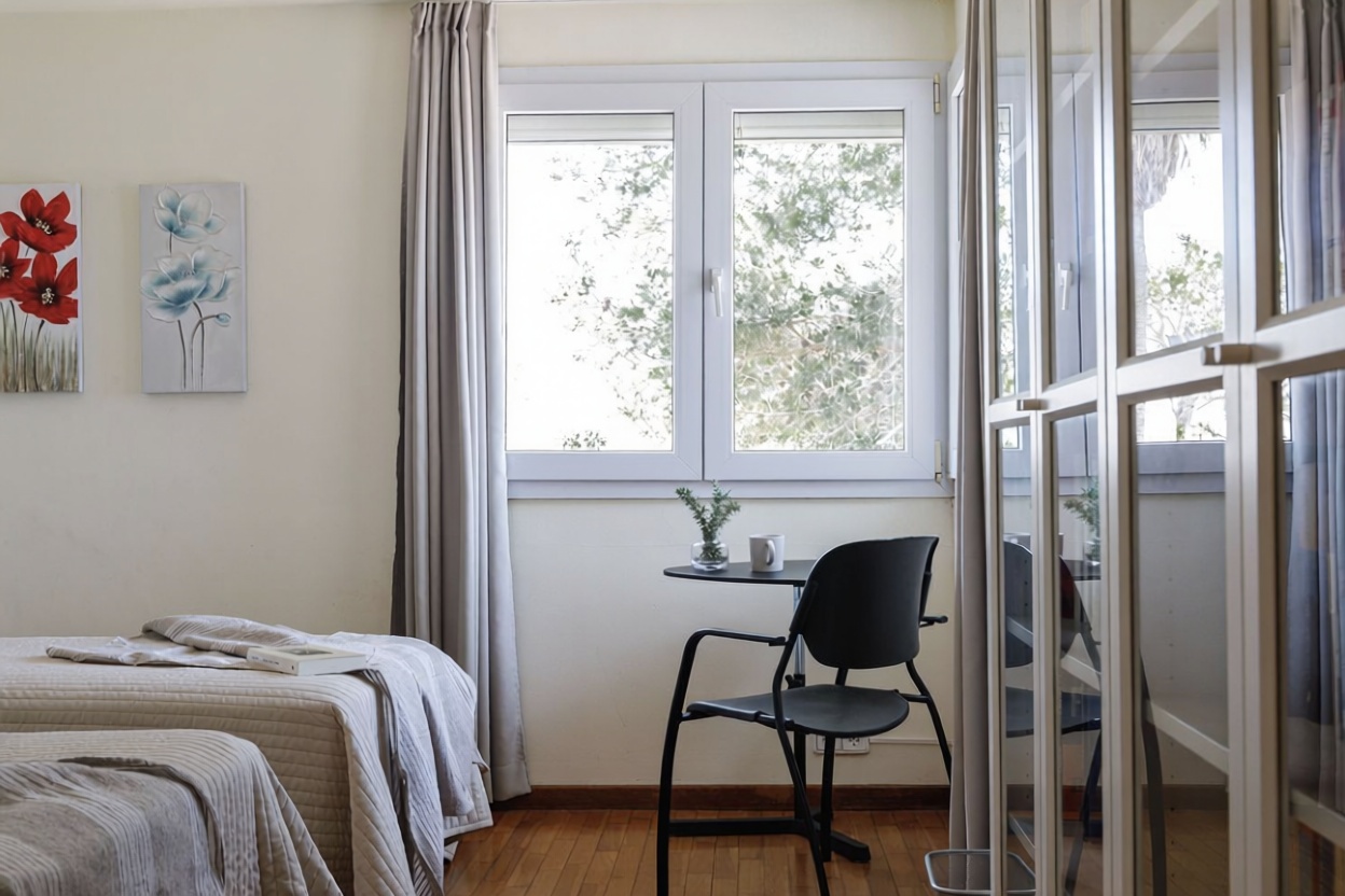 Chalet mit direkter Strandzugang in Llucmajor — Schlafzimmer