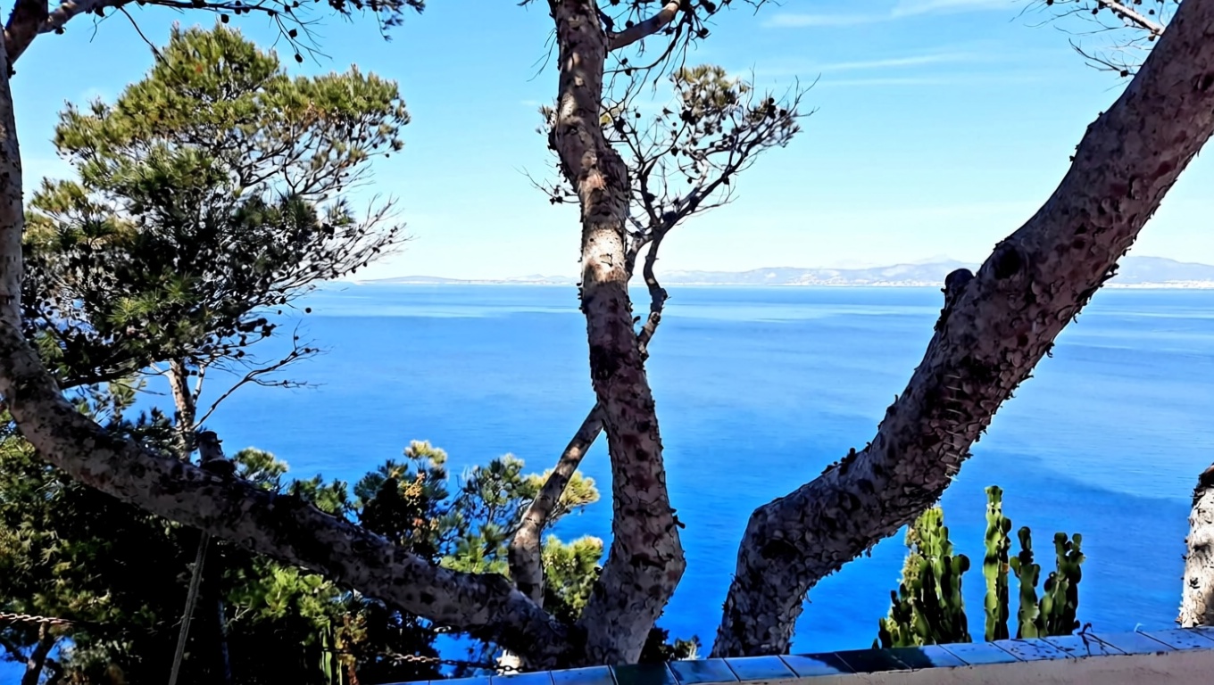 Chalet mit direkter Strandzugang in Llucmajor — Meerblick