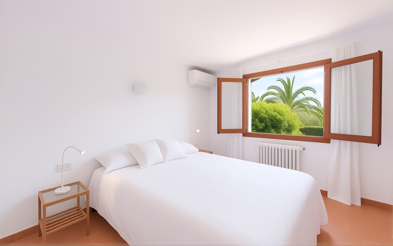 Chalet con acceso directo a playa en Llucmajor — Dormitorio