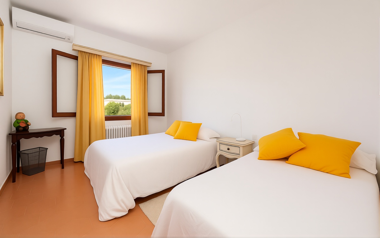 Chalet con acceso directo a playa en Llucmajor — Dormitorio