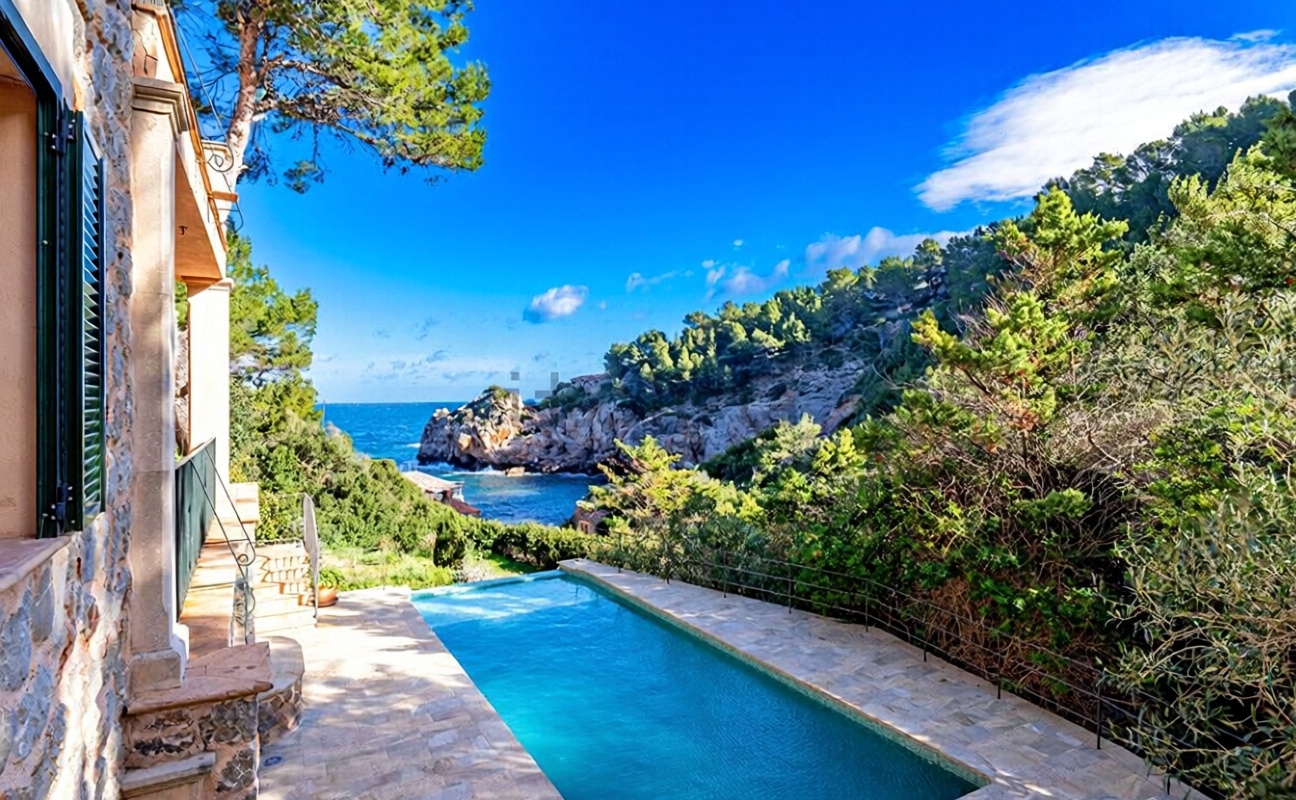 Haus mit direkter Strandzugang in Mallorca, Balears (Illes) — Meerblick