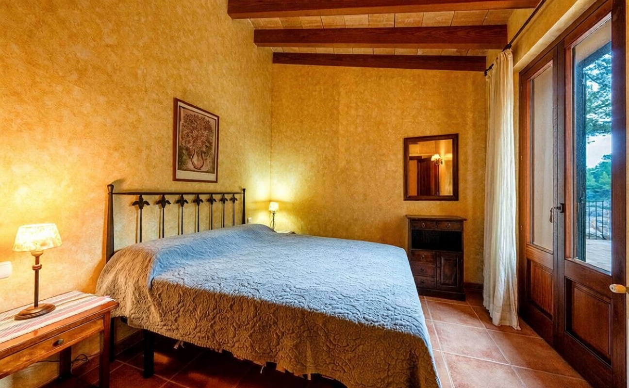 Haus mit direkter Strandzugang in Mallorca, Balears (Illes) — Schlafzimmer