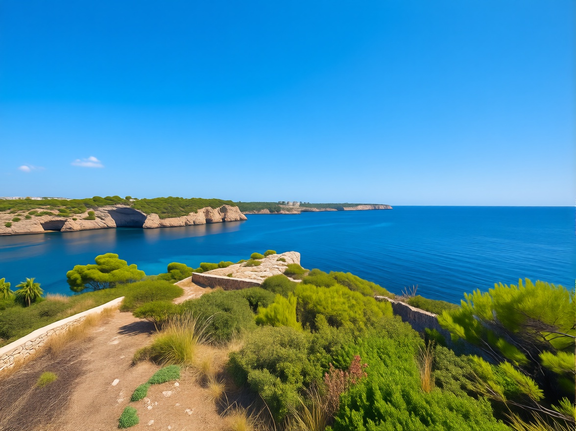 Chalet with direct beach access in Santanyí — Sea view