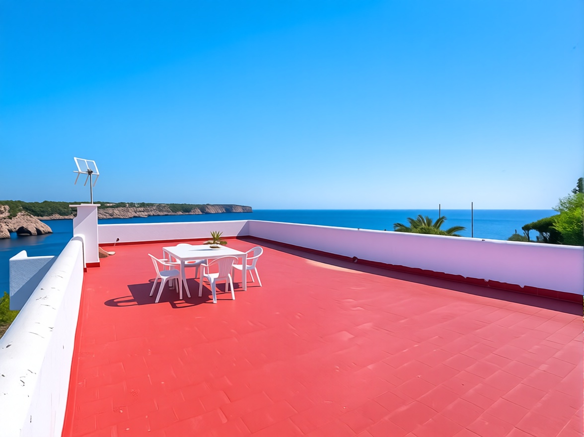 Chalet with direct beach access in Santanyí — Sea terrace