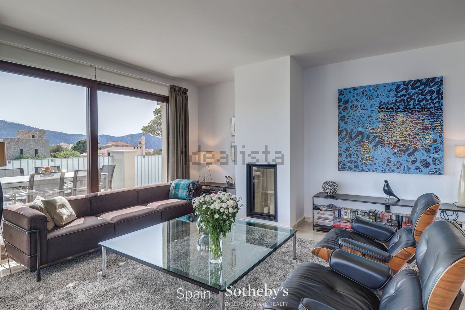 Ático em primeira linha de mar em Andratx — Sala