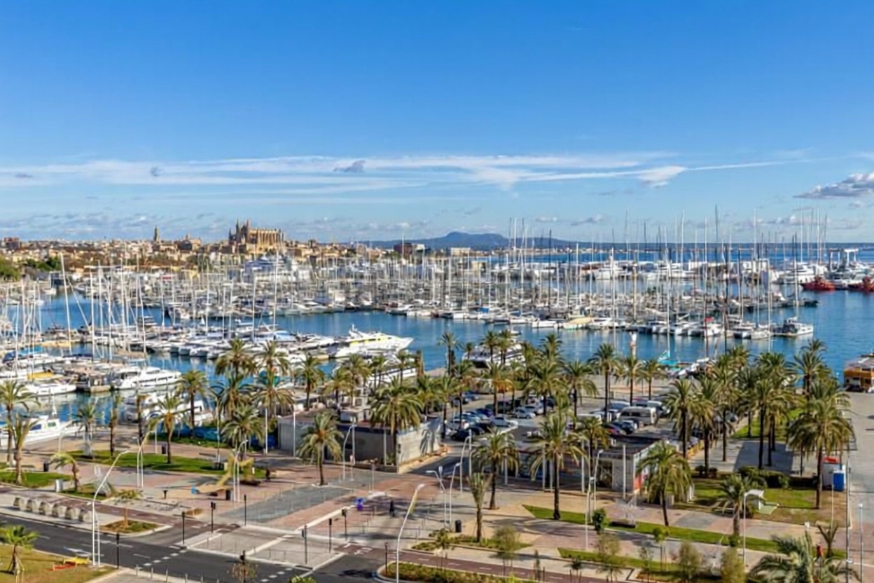 Beachfront flat in Palma de Mallorca — Sea view