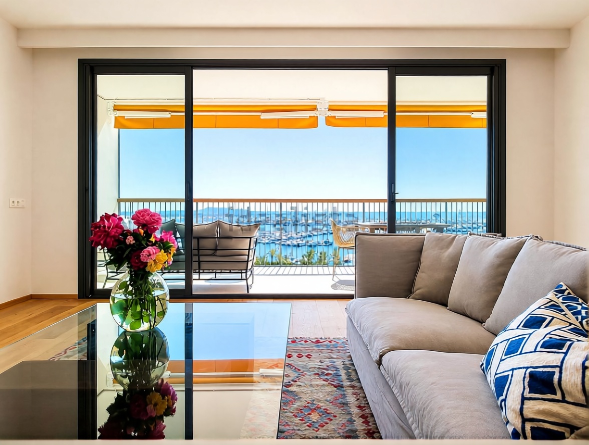 Piso en primera línea de playa en Palma de Mallorca — Salón