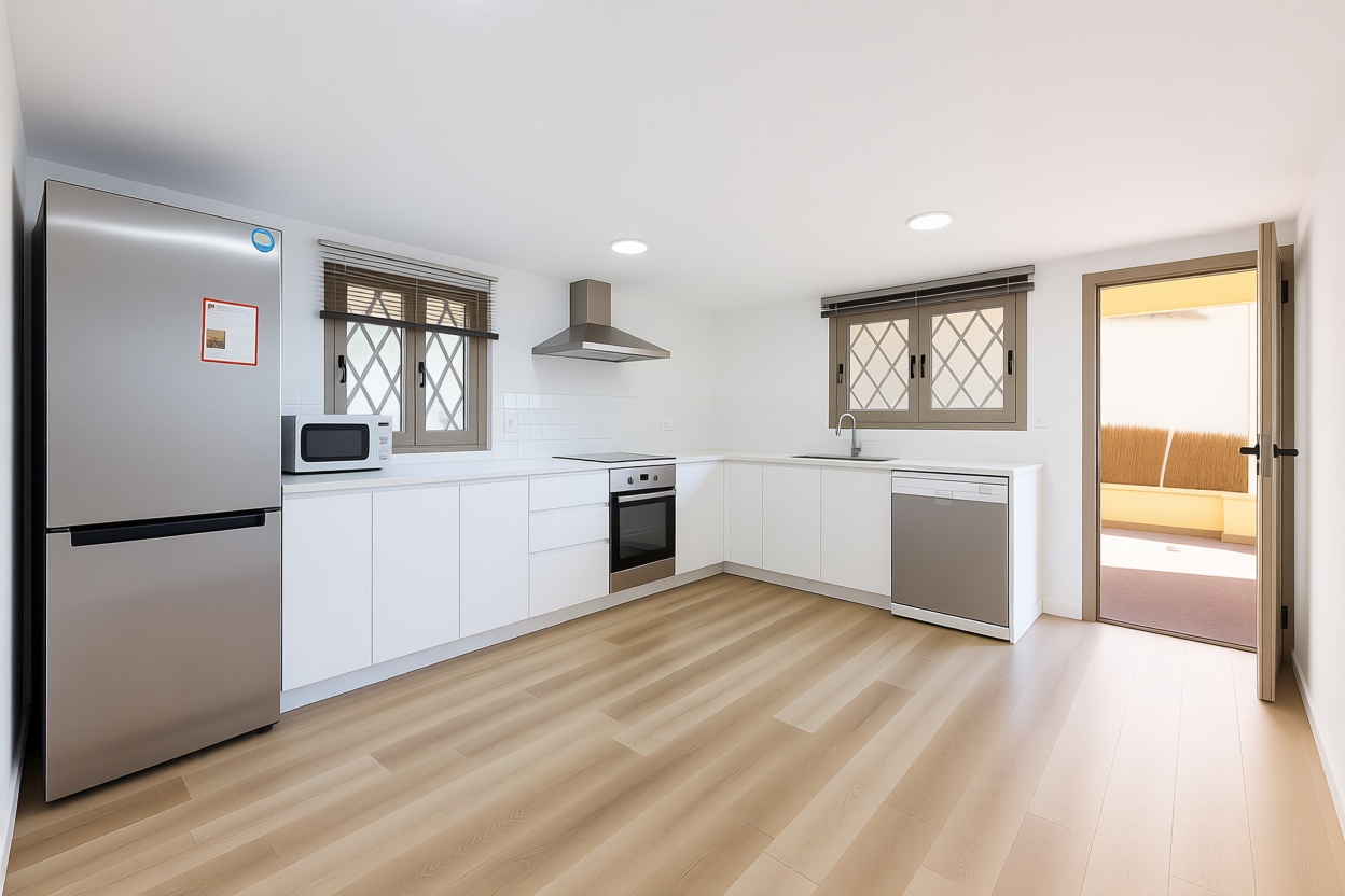 Beachfront flat in Alcúdia — Kitchen