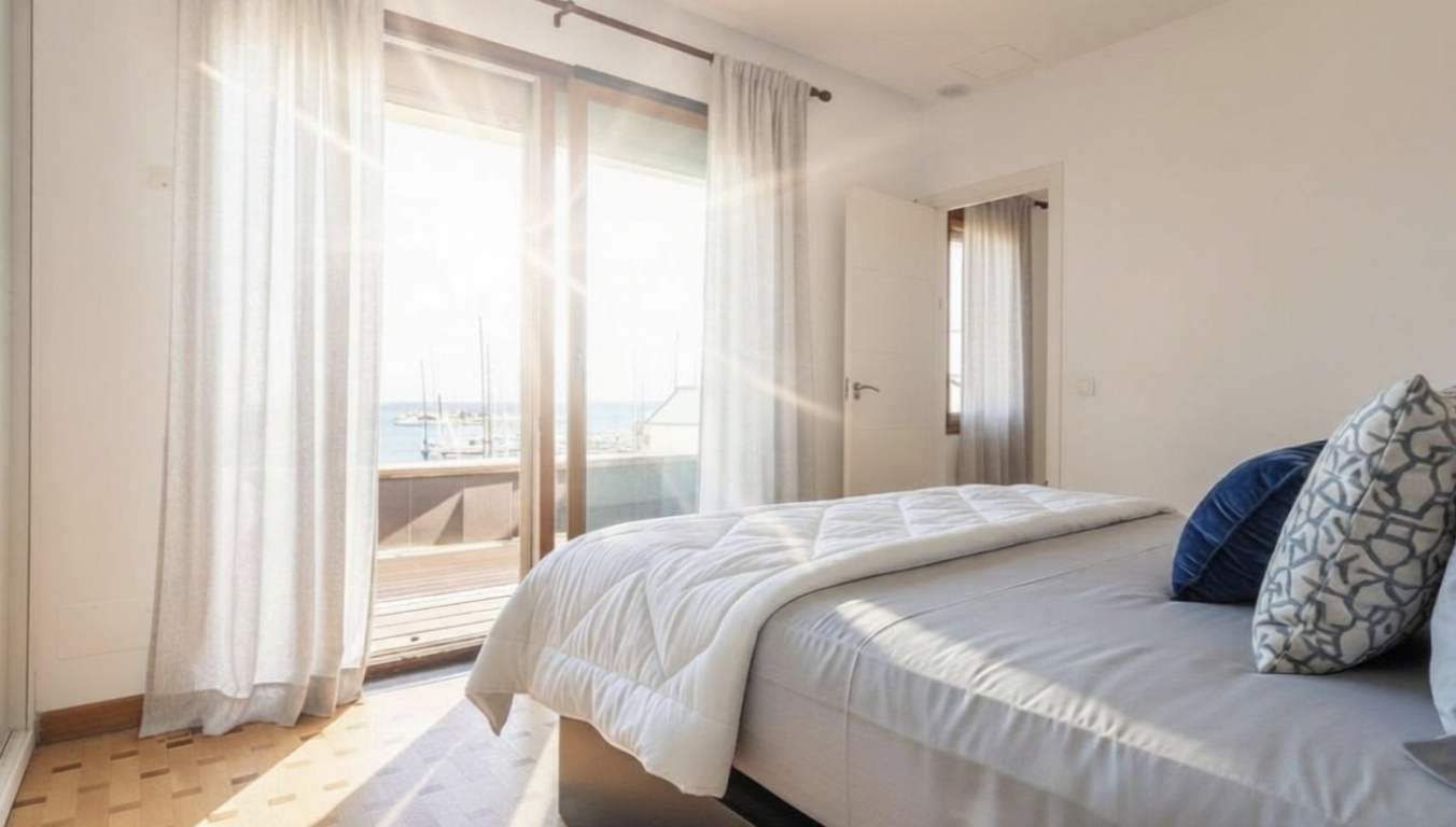 Beachfront flat in Palma de Mallorca — Bedroom