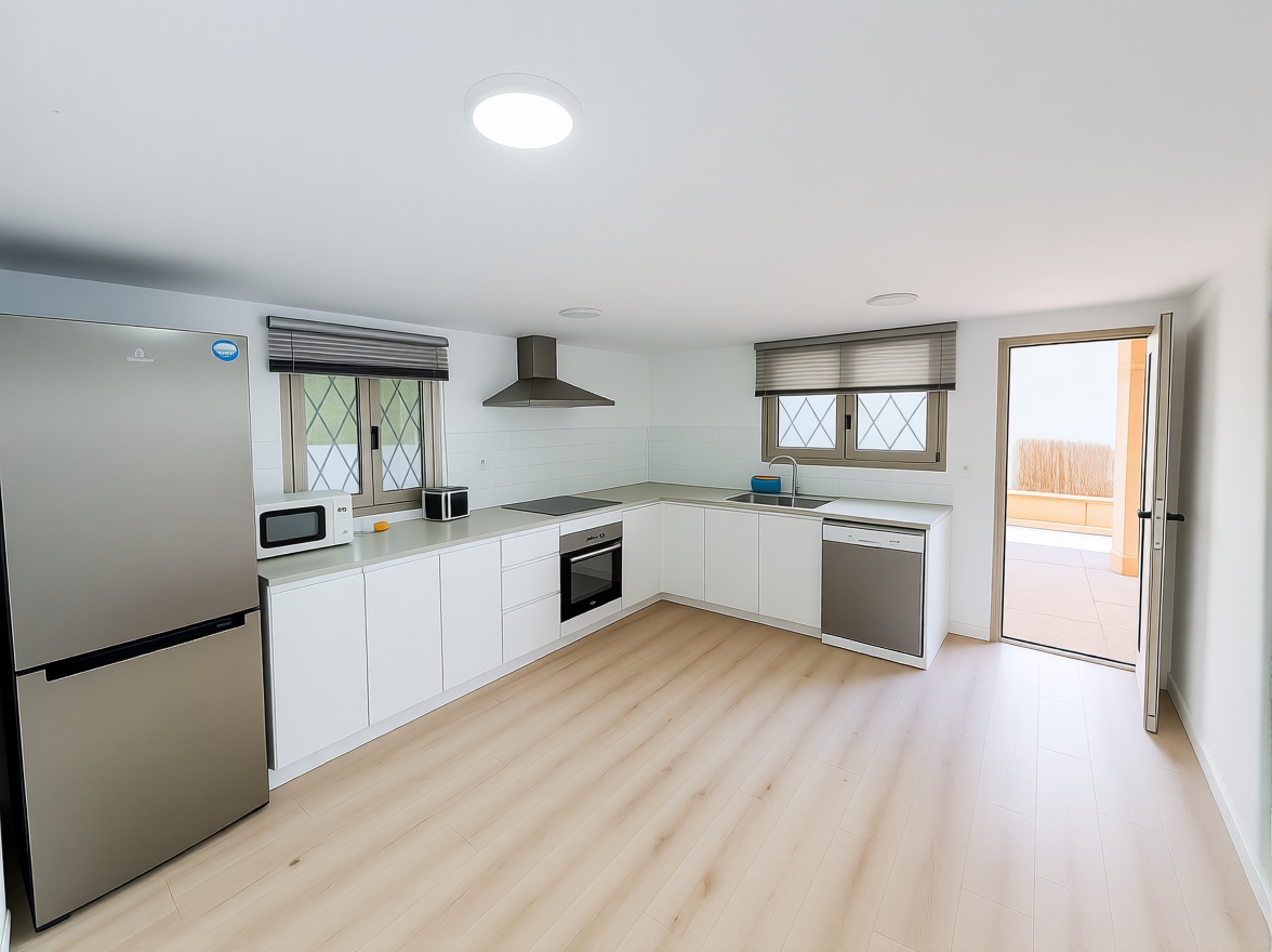 Beachfront flat in Alcúdia — Kitchen
