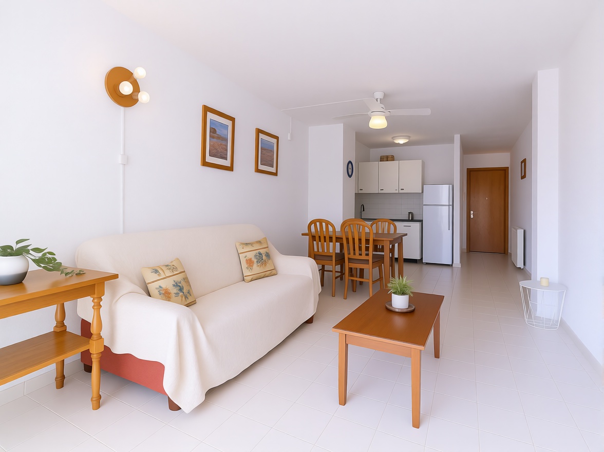 Beachfront flat in Mallorca, Balears (Illes) — Living room