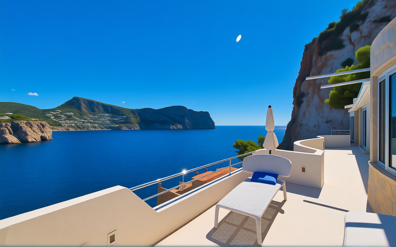 Beachfront flat in Andratx — Sea terrace