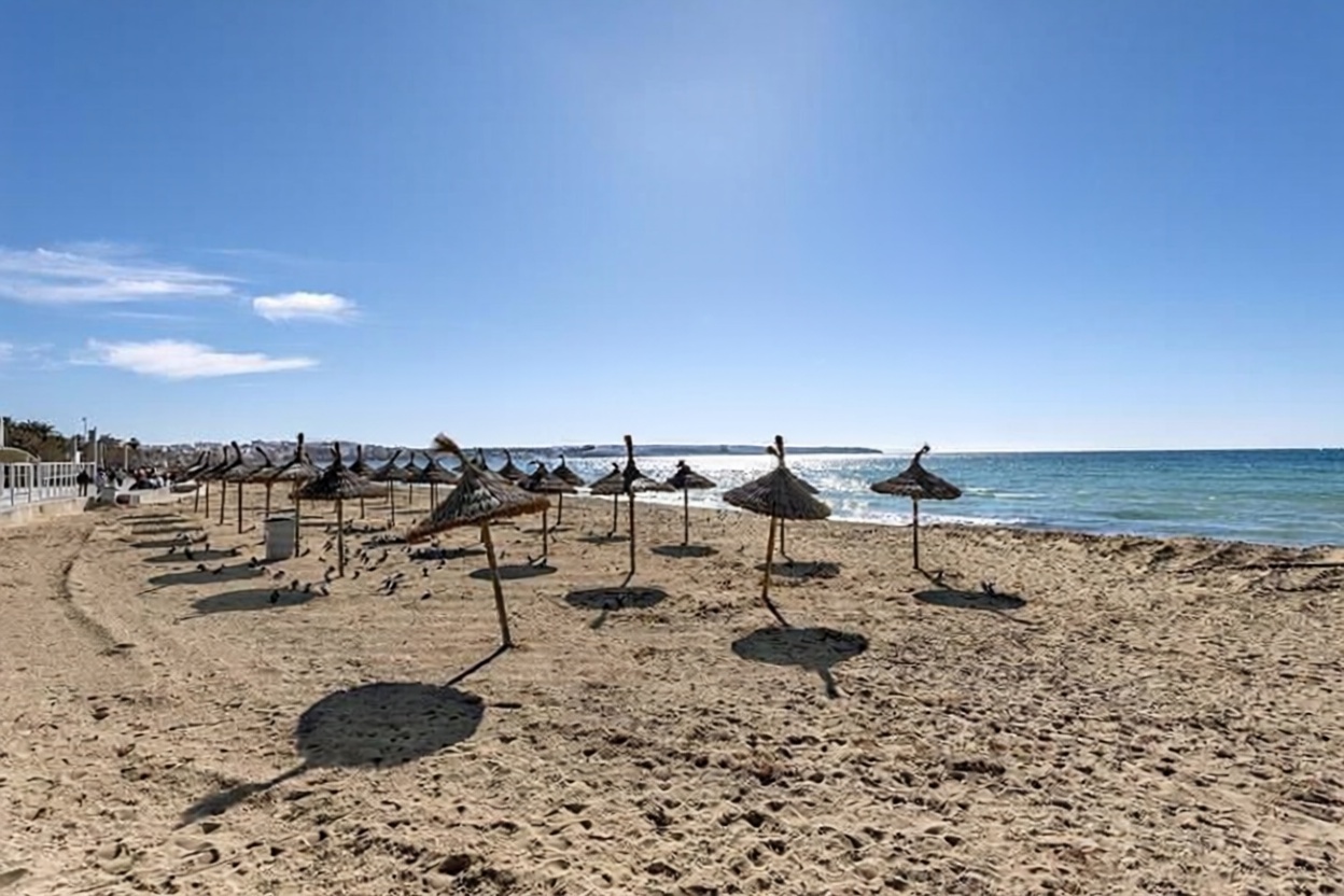 Beachfront flat in Palma de Mallorca — Sea view