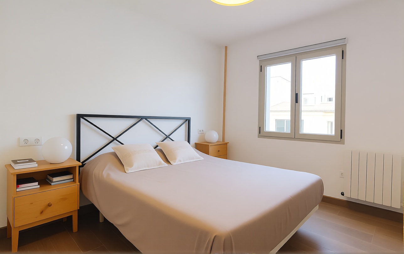 Beachfront flat in Santa Margalida — Bedroom
